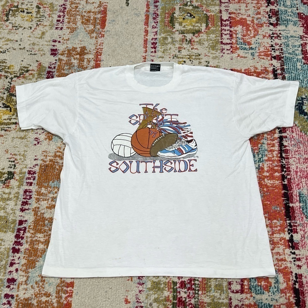 Vintage 1990s Southside Sports 90s Crewneck Tee Top Crewneck Shirt